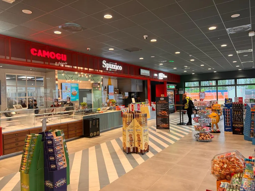 Area Camogli e Spizzico dell’Autogrill in funzione